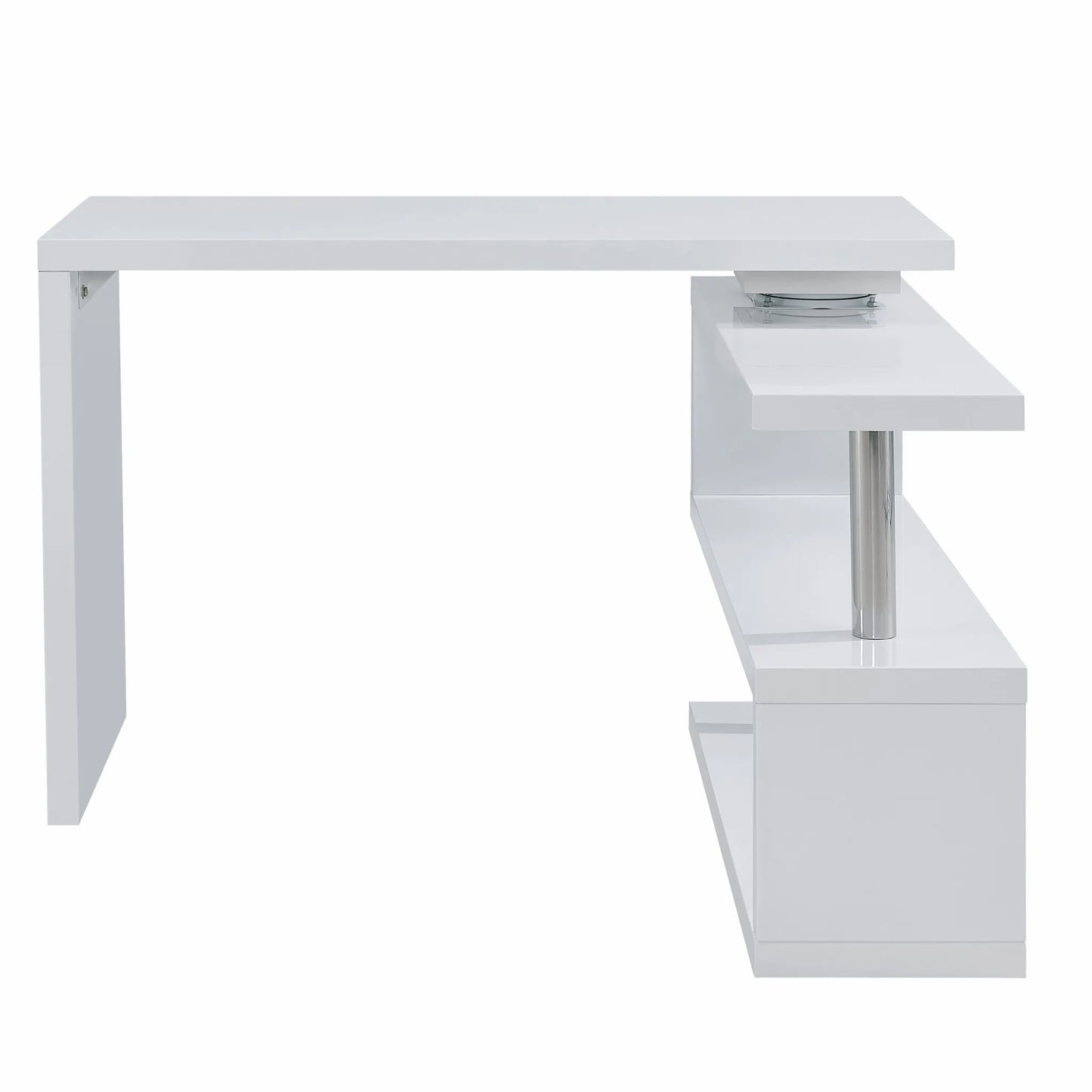 HMS 45" Solid Wood White Corner Desk - Loft&Timber
