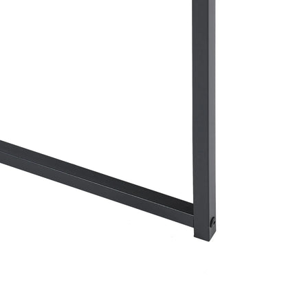 HMS 32" Brown and Black Wood and Metal Computer Desk - Loft&Timber