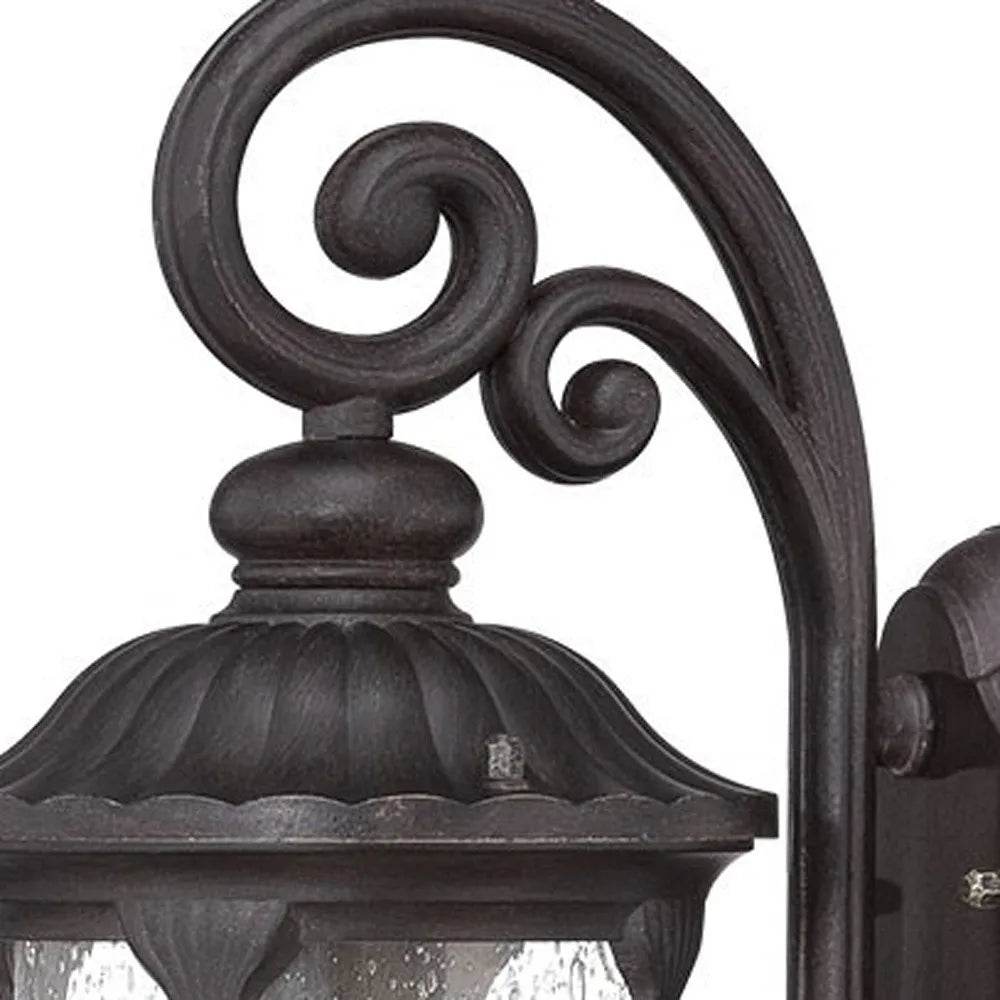 HMS Warm White Black Cast Aluminum Glass Lantern - Loft&Timber