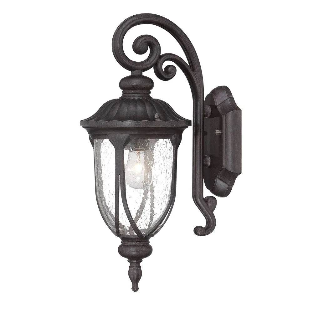 HMS Warm White Black Cast Aluminum Glass Lantern - Loft&Timber