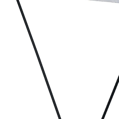 HMS 32" Antiqued White Desk Simple Design Computer Table - Loft&Timber