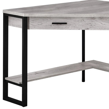 HMS 42" Modern Rustic Steel Computer Desk - Loft&Timber