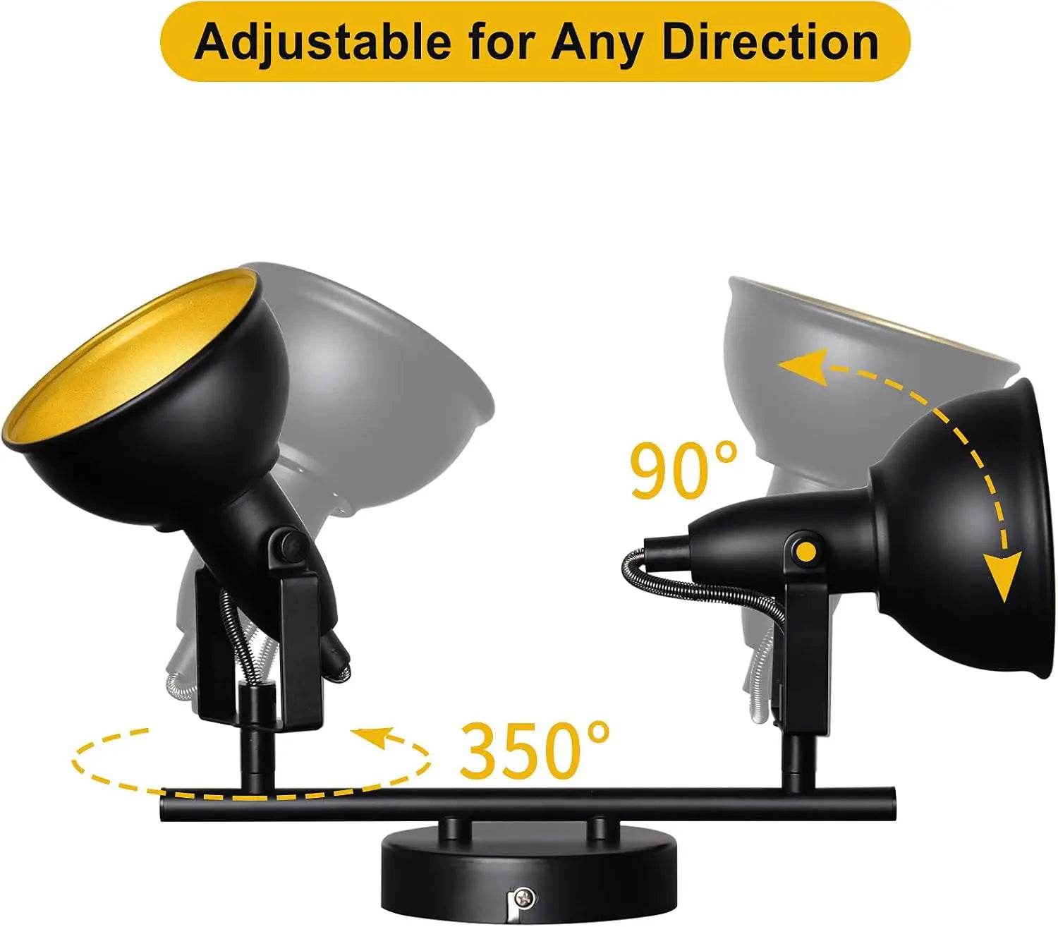 Farmhouse LED Track Lighting Black Spot Lights Low Voltage - Loft&Timber