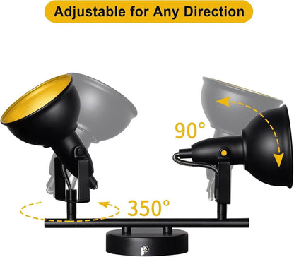 Farmhouse LED Track Lighting Black Spot Lights Low Voltage - Loft&Timber