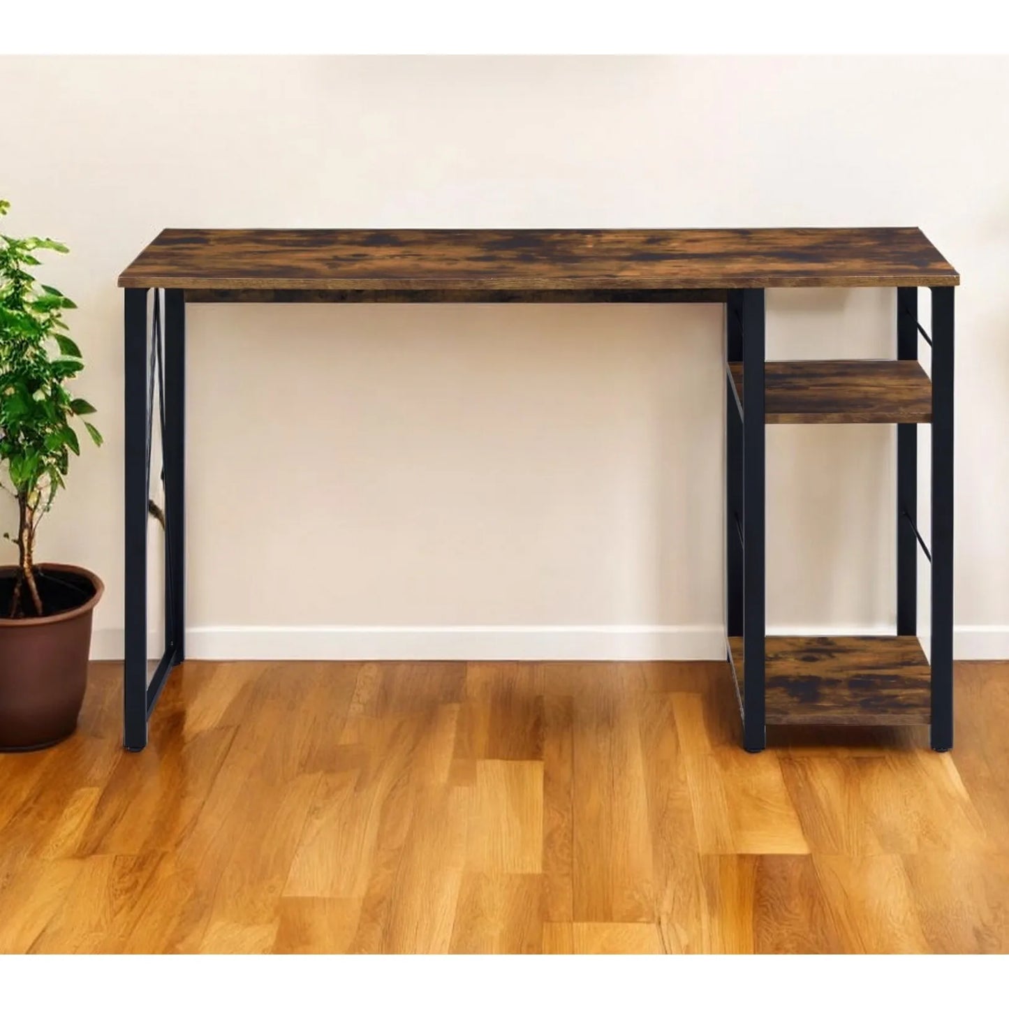 HMS 47" Brown and Black Writing Desk - Loft&Timber