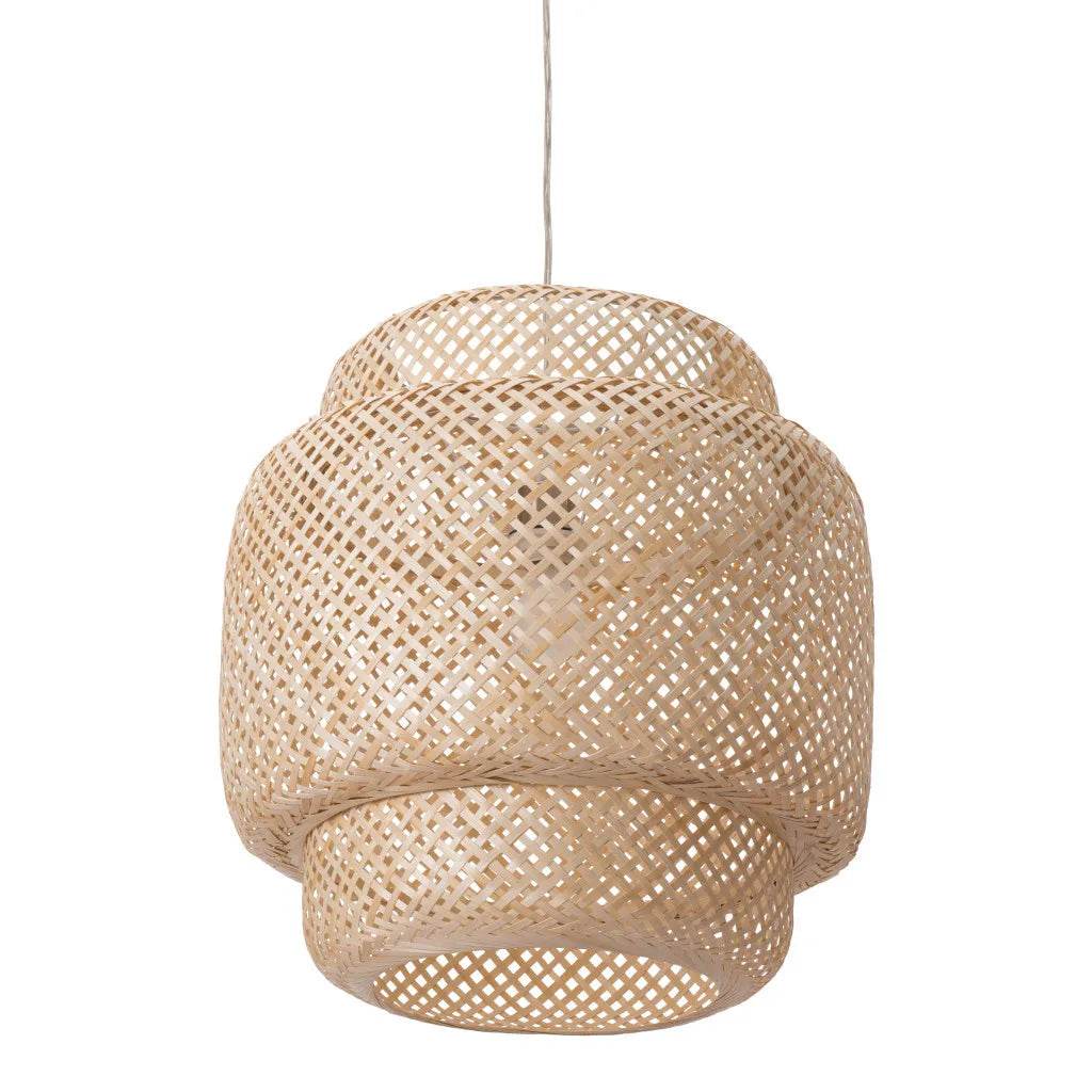 HMS Natural Boho Weave LED Ceiling Lamp - Loft&Timber