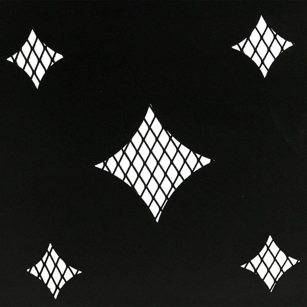 Heavy Duty 36-inch Black Steel Fire Pit Ring with Diamond Pattern - Loft&Timber