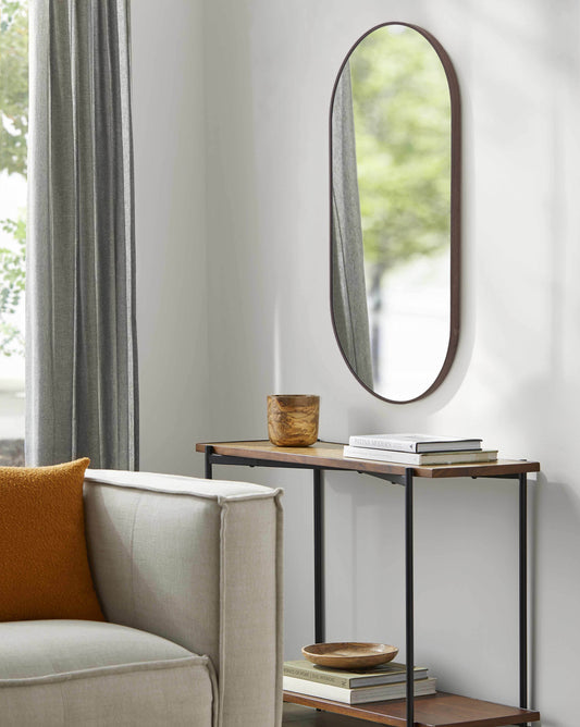 Hagenburg Dark Brown Mirror - Loft&Timber