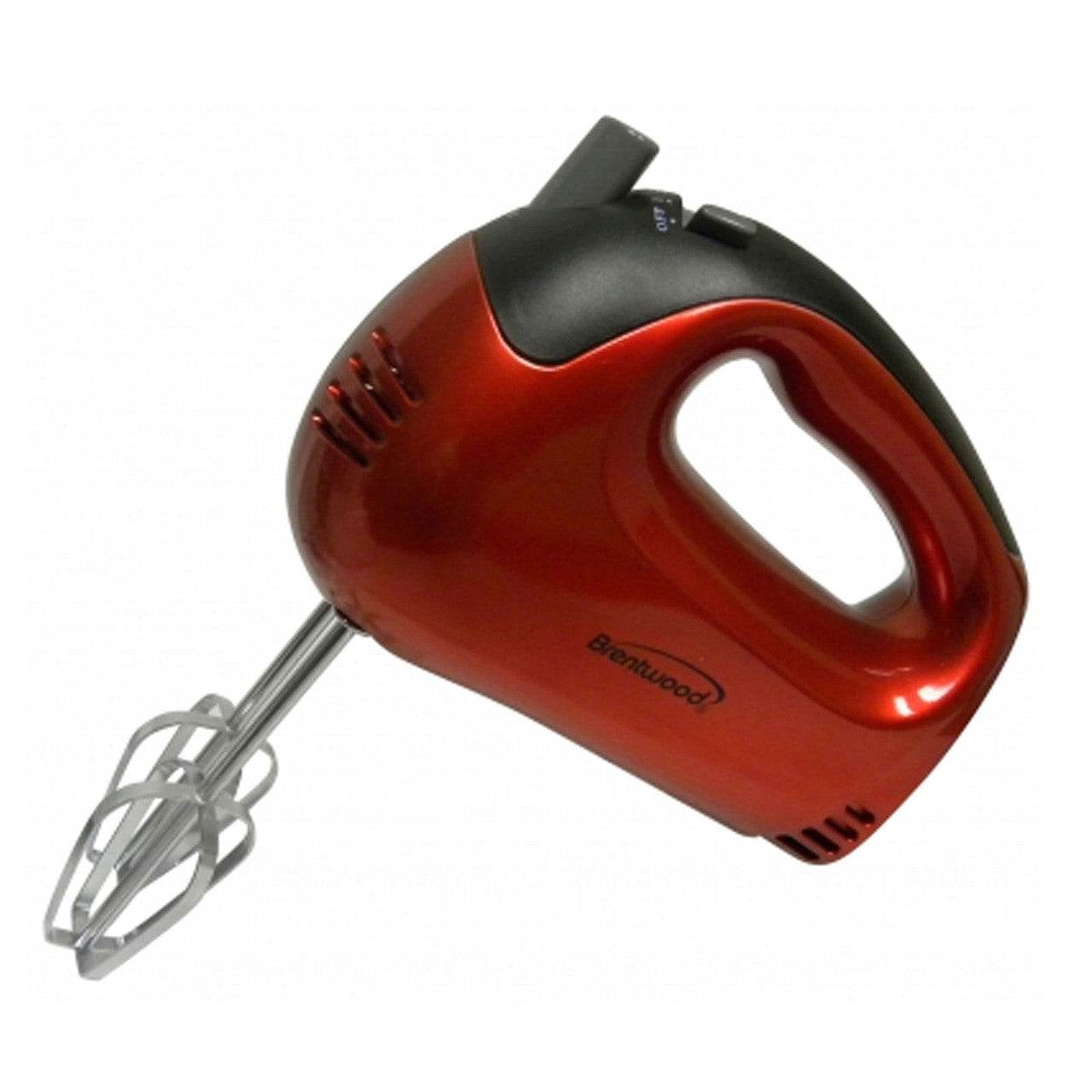 Brentwood 5-Speed Hand Mixer in Red - Loft&Timber