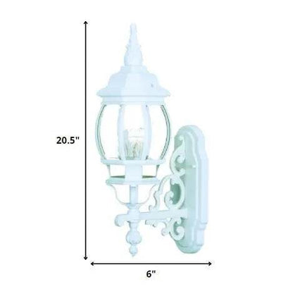 HMS White Glass Globe Outdoor Wall Light Stylish and Durable - Loft&Timber