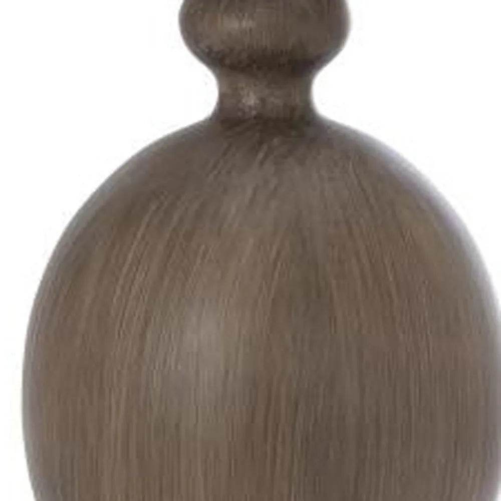 HMS Set Two 30" Brown Geometric Table Lamps Beige Drum Shade Classic-Style Minimalist Ambient Lights for Bedrooms Offices - Loft&Timber