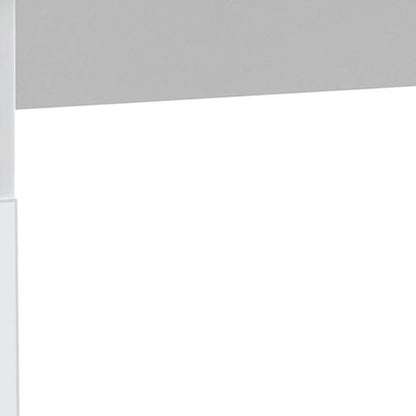 HMS 47" White Wooden Desk with Two Drawers - Loft&Timber