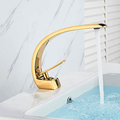 Polished Golden Bathroom Faucet - Loft&Timber