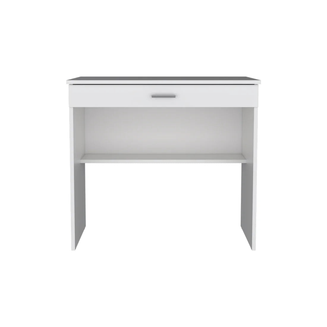 HMS 32" White Wood Computer Desk - Loft&Timber