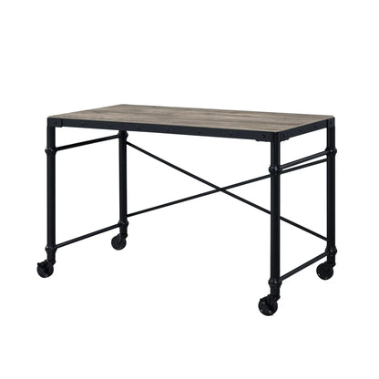HMS 47" Brown and Black Desk - Loft&Timber