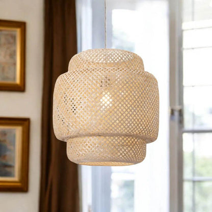 HMS Natural Boho Weave LED Ceiling Lamp - Loft&Timber
