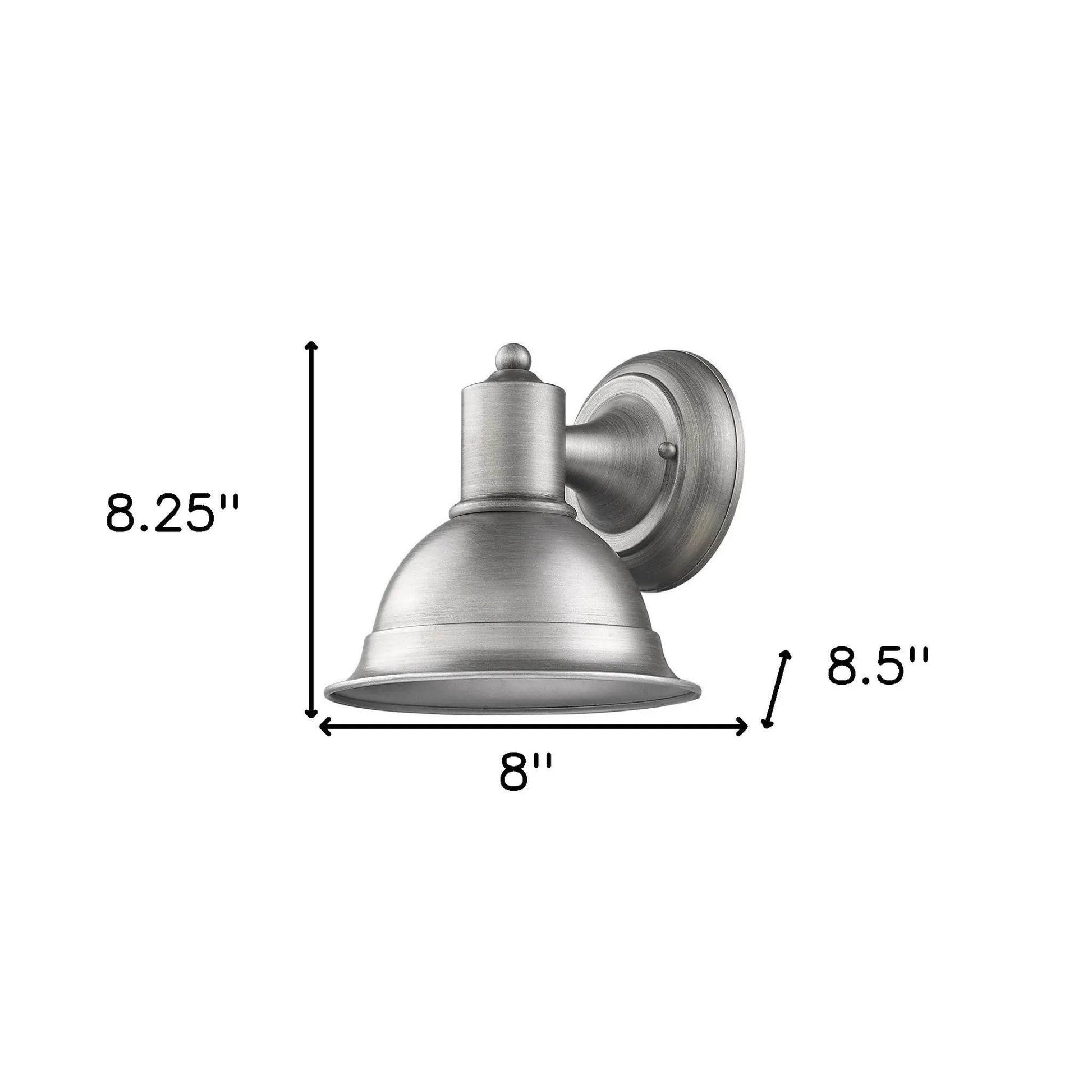 HMS Outdoor Wall Lamps Brushed Silver Aluminum Sconce with Stylish Design - Loft&Timber