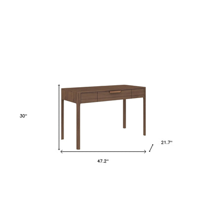 HMS 47" Brown Wood Computer Desk - Loft&Timber