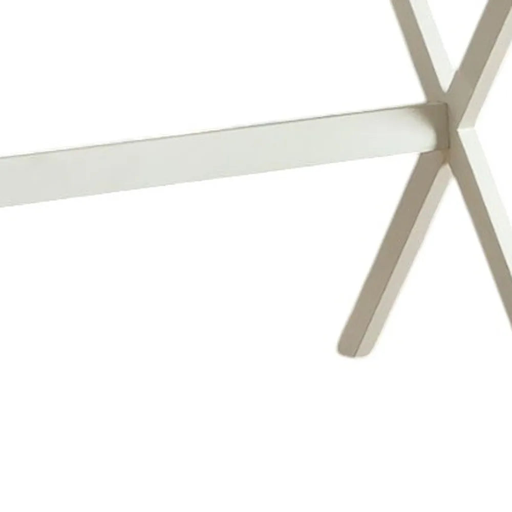 HMS 34" Antiqued White Solid Wood Flip Top Desk - Loft&Timber