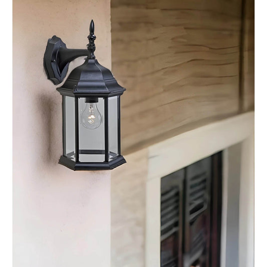 HMS XL White Clear Glass Swing Arm Wall Light - Loft&Timber