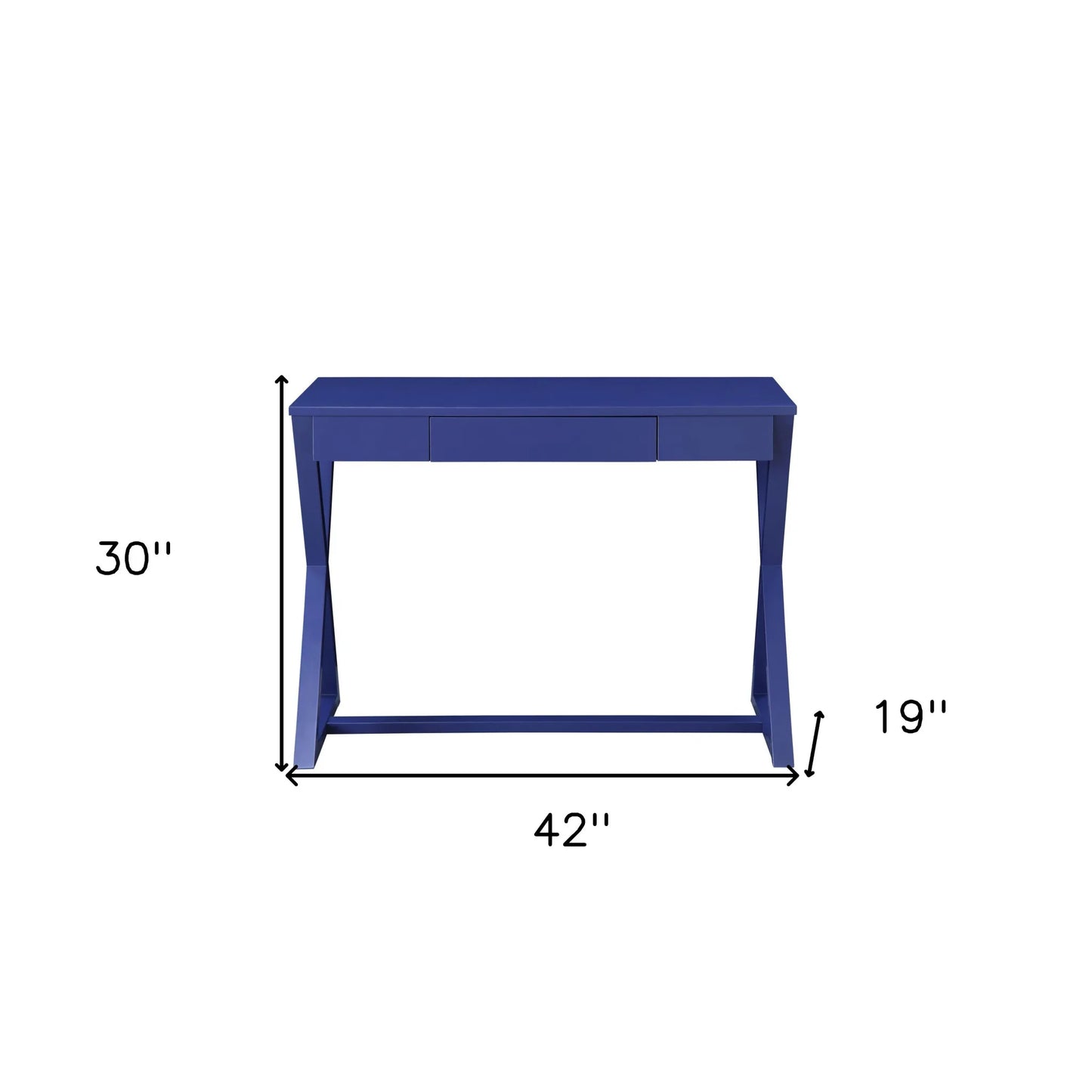 HMS 42" Blue Desk - Loft&Timber