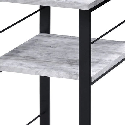 HMS 47" Antiqued White Computer Desk - Loft&Timber