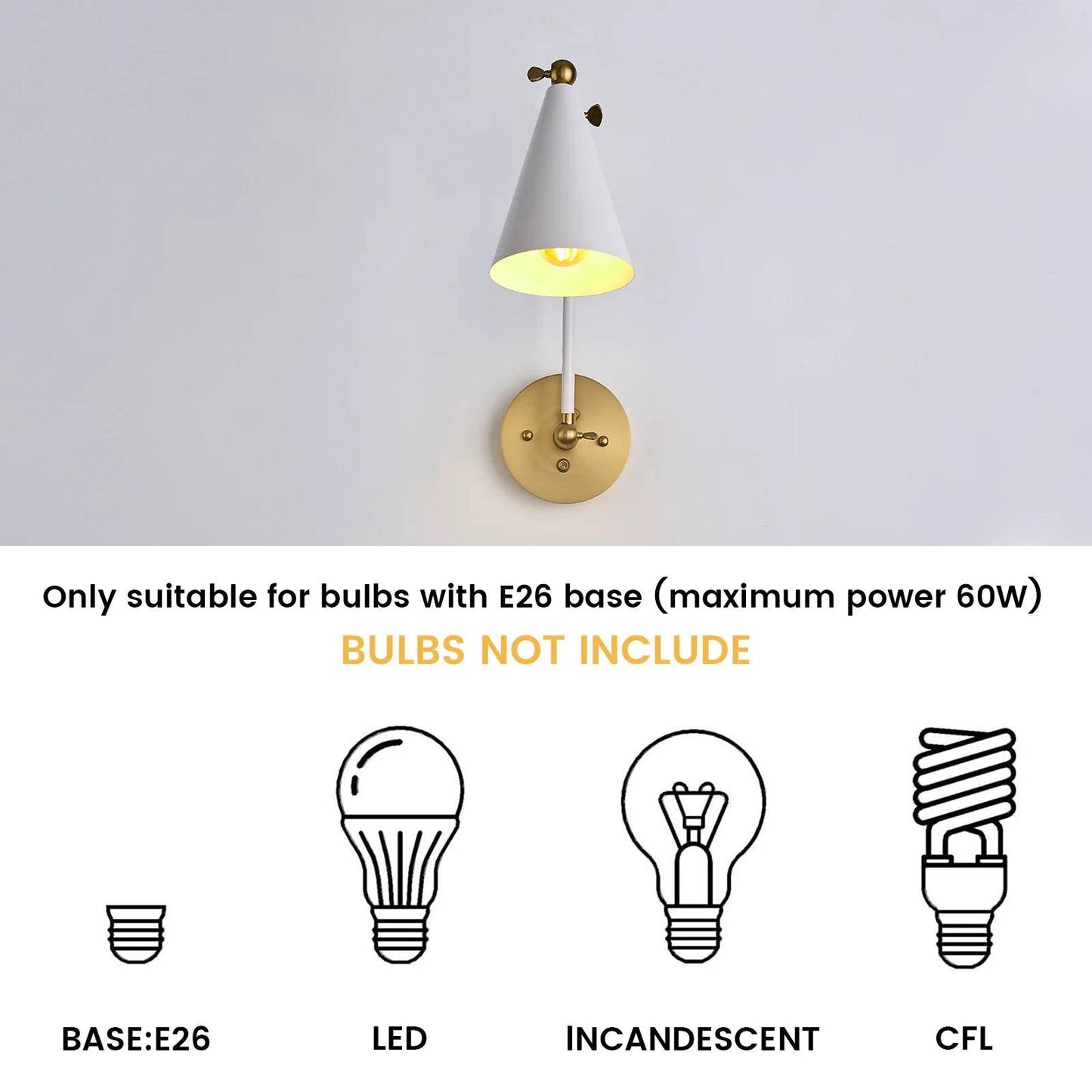 Swing Arm Wall Sconces Modern Wall Lamps Adjustable Matte Black Wall Sconce Light with Mounted Light Fixtures - Loft&Timber