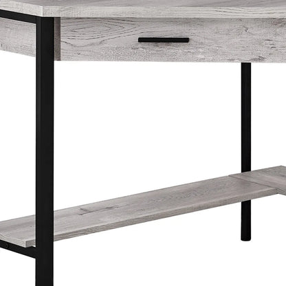 HMS 42" Modern Rustic Steel Computer Desk - Loft&Timber