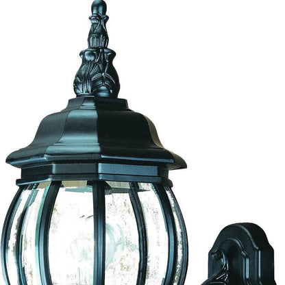 HMS Outdoor Wall Lamps Matte Black Glass Globe with Warm White Light E27 - Loft&Timber