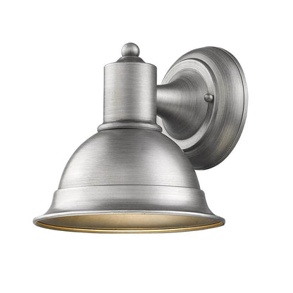 HMS Outdoor Wall Lamps Brushed Silver Aluminum Sconce with Stylish Design - Loft&Timber