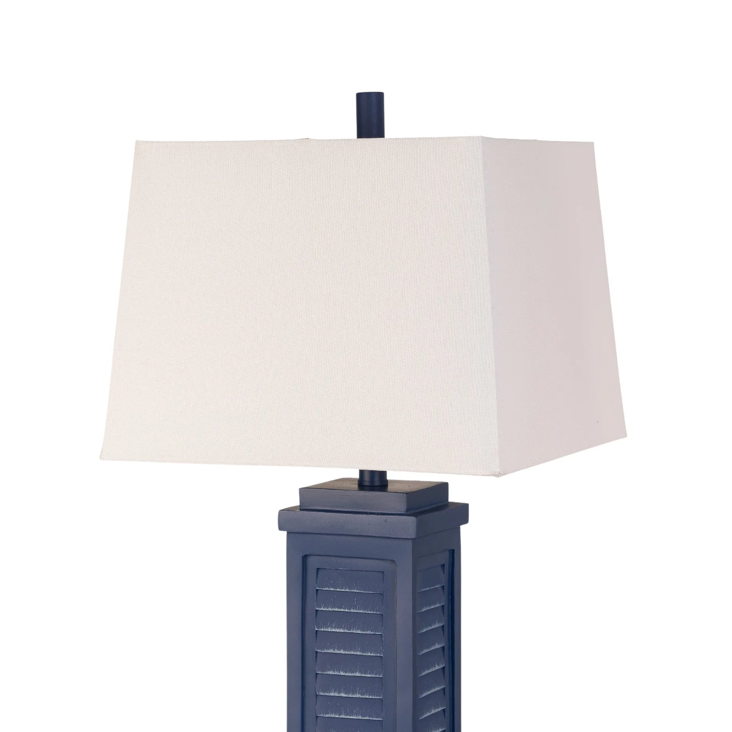 HMS Set Two 32" Blue Table Lamps White Dome Shade - Loft&Timber