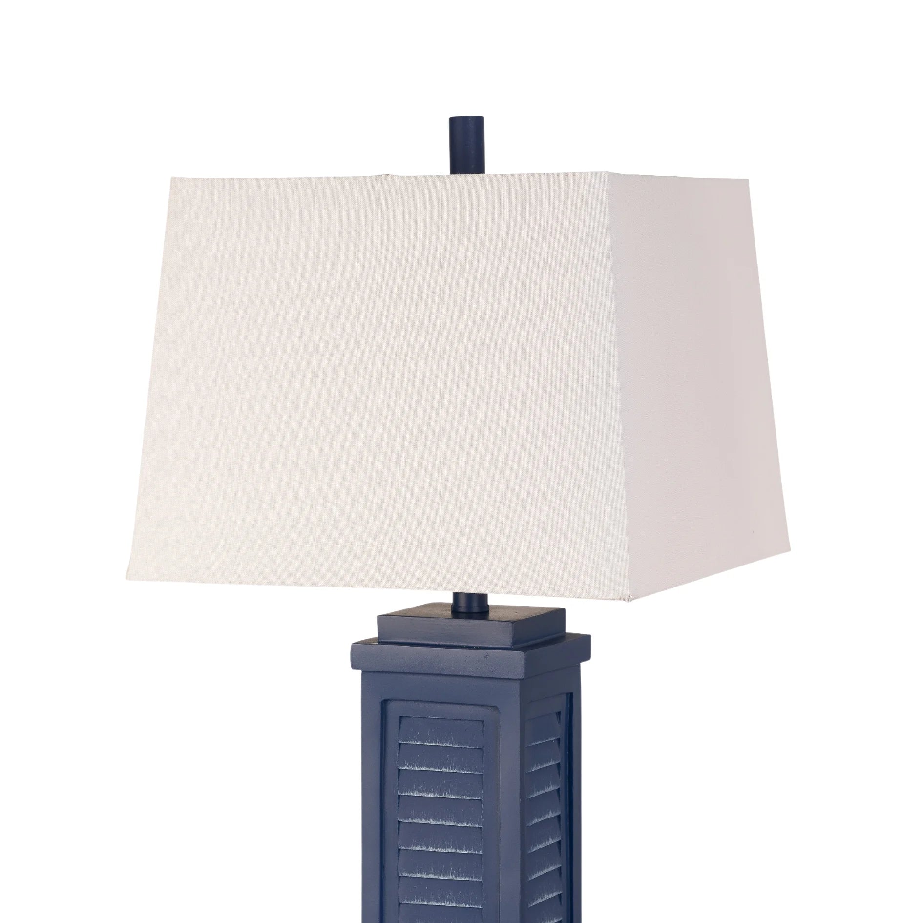 HMS Set Two 32" Blue Table Lamps White Dome Shade - Loft&Timber