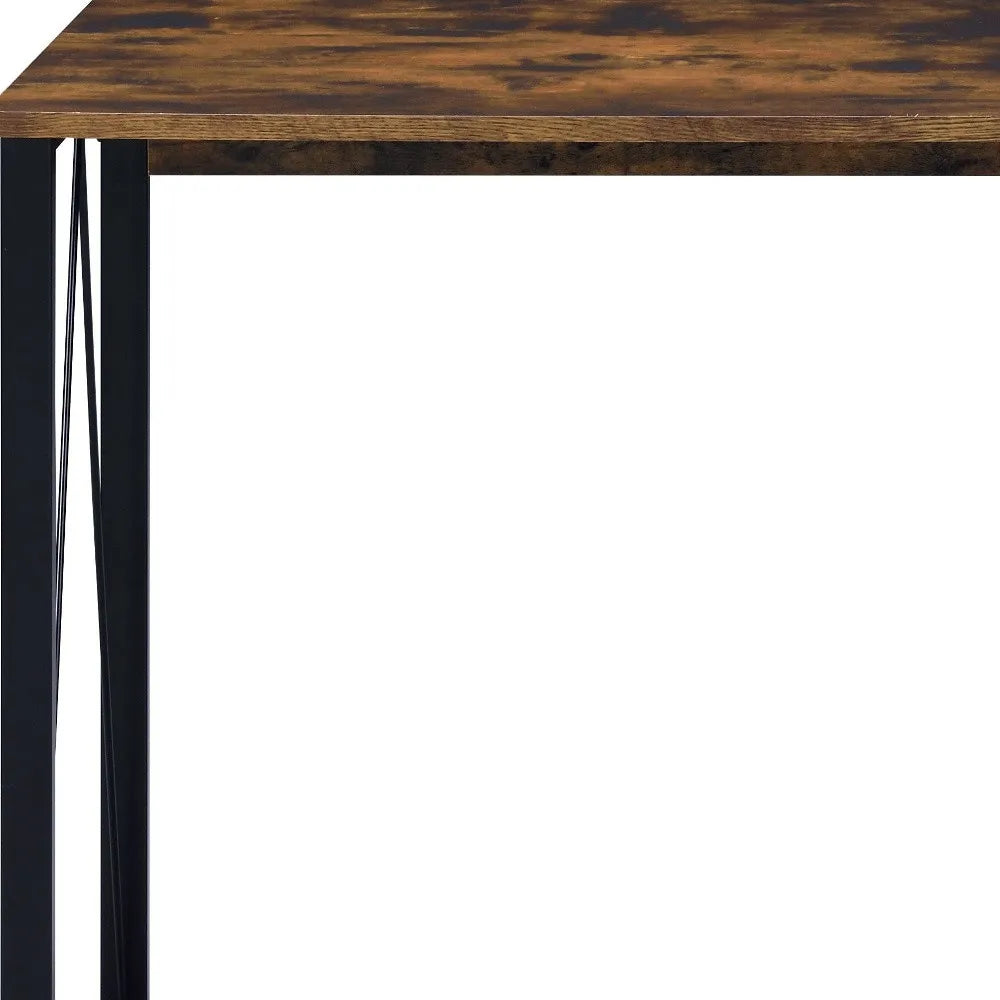 HMS 47" Brown and Black Writing Desk - Loft&Timber