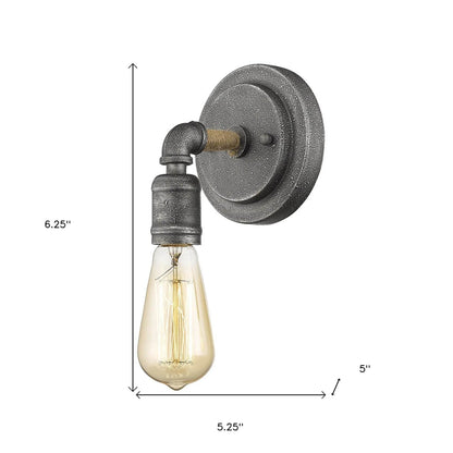 HMS Modern Textured Gray Wall Sconces 220V LED Wall Lamps with Warm White Light - Loft&Timber