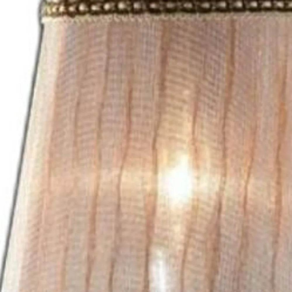 HMS Dual Light Hanging Wall Sconce Silver and Pink Faux Crystal Wall Lamps - Loft&Timber