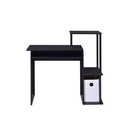HMS 37" Minimalist Modern Office Desk Black - Loft&Timber