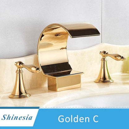 Shinesia Luxury Golden Bathroom - Loft&Timber