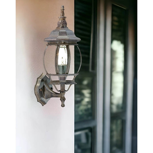 HMS Dark Brown Glass Globe Wall Light Elegant Decorative Wall Lamps - Loft&Timber