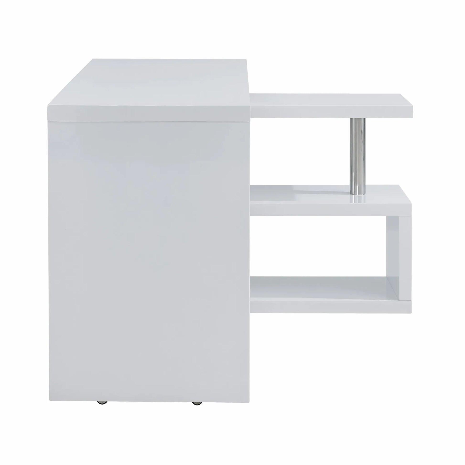 HMS 45" Solid Wood White Corner Desk - Loft&Timber