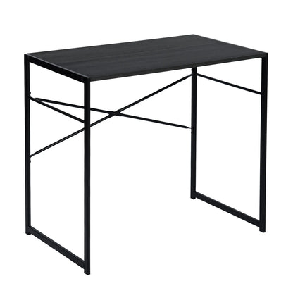 HMS 39" Brown and Black Wood and Metal Computer Desk - Loft&Timber