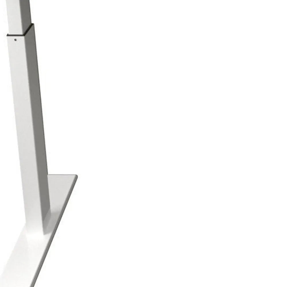 HMS 55" Adjustable Oak and White Modern Standing Desk - Loft&Timber