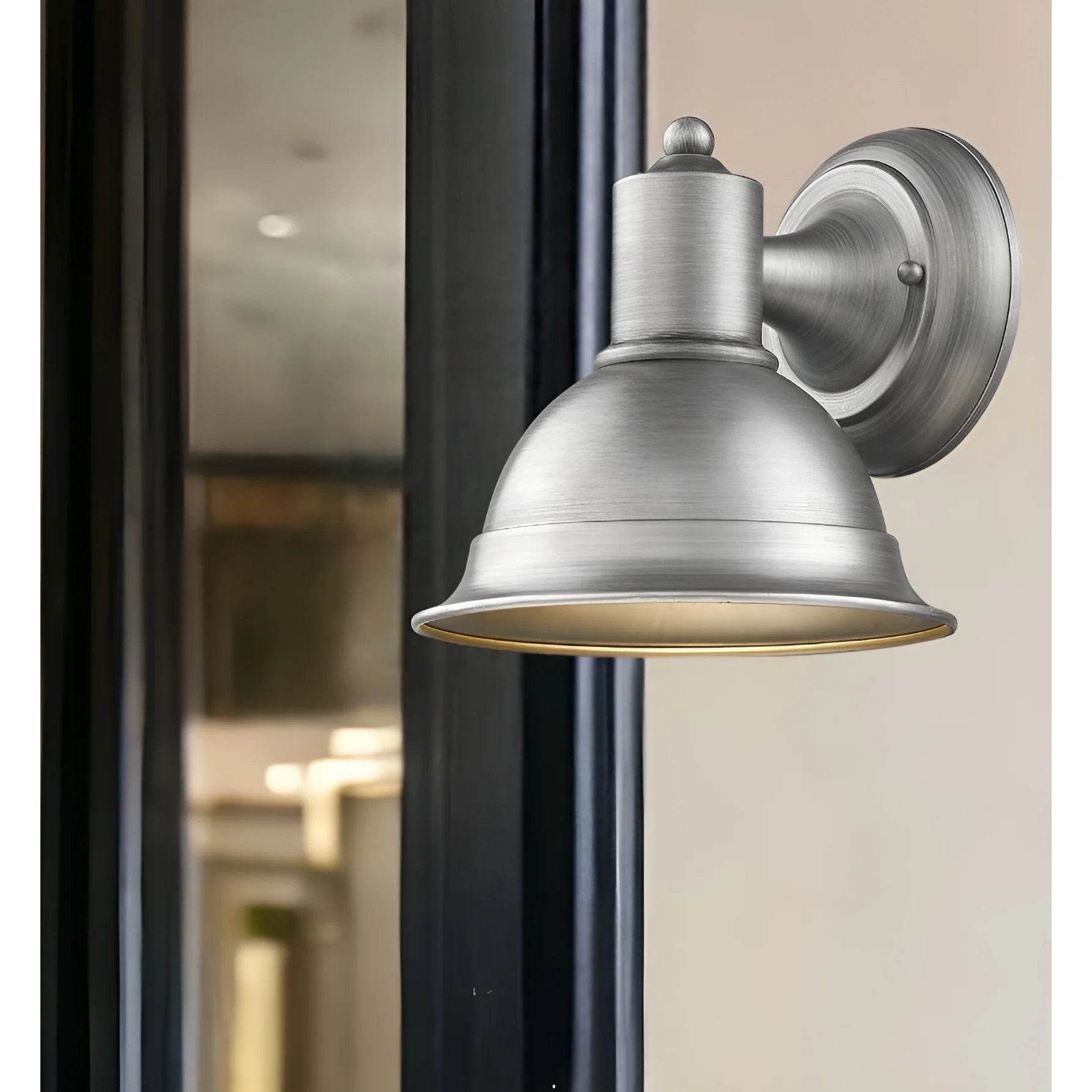 HMS Outdoor Wall Lamps Brushed Silver Aluminum Sconce with Stylish Design - Loft&Timber