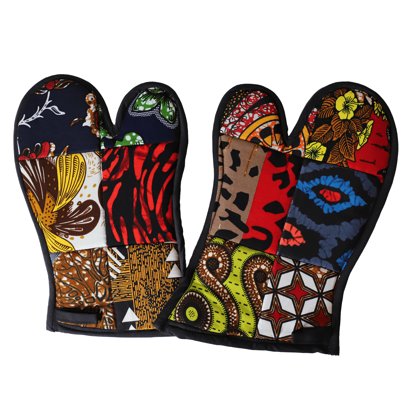 Oven Mitts Kitenge Patch | Hand Sewn - Loft&Timber
