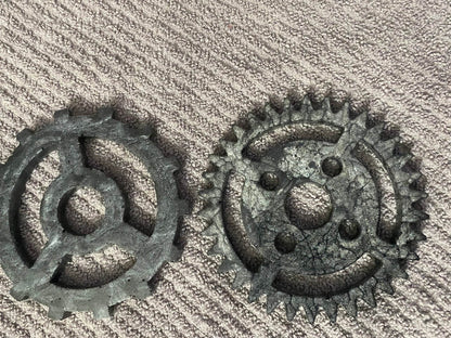 Gear Resin Coasters Set for Unique Home Decor Style - Loft&Timber