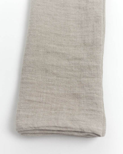 Stone Washed Linen Hemmed Dinner Napkins - Loft&Timber