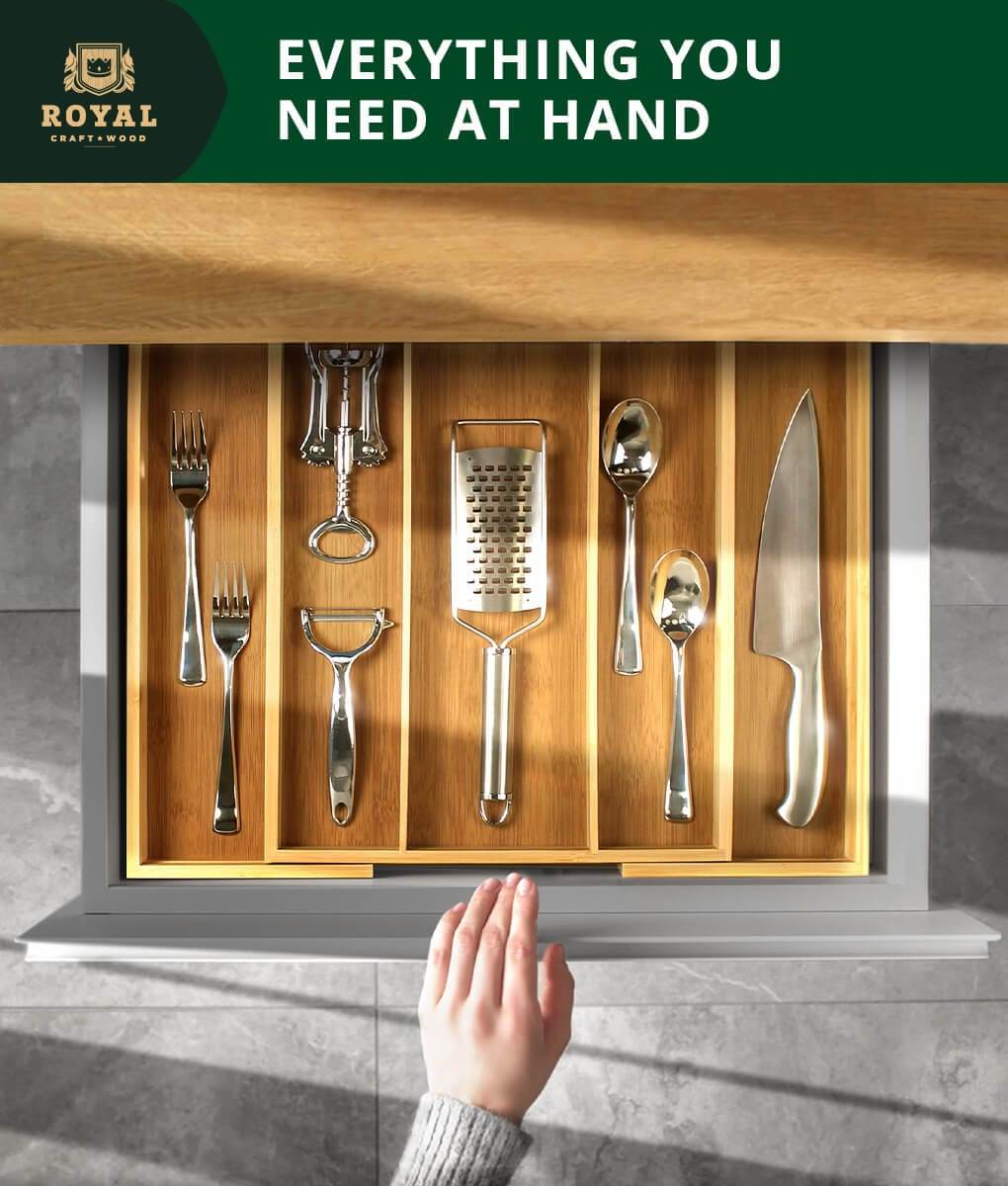 Expandable Utensil Organizer - Loft&Timber