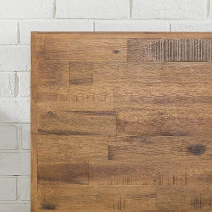 Rustic FarmHome Low Profile Pine Slatted Platform Bed in King - Loft&Timber