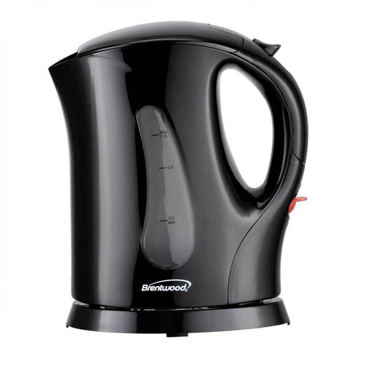 Brentwood 4 Cup 900 Watt Cordless Electric Tea Kettle in Black With Removable Mesh Filter - Loft&Timber