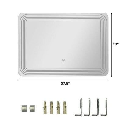 3 Tone LED Touch Sensor Wall Mounted Bathroom Mirror-1