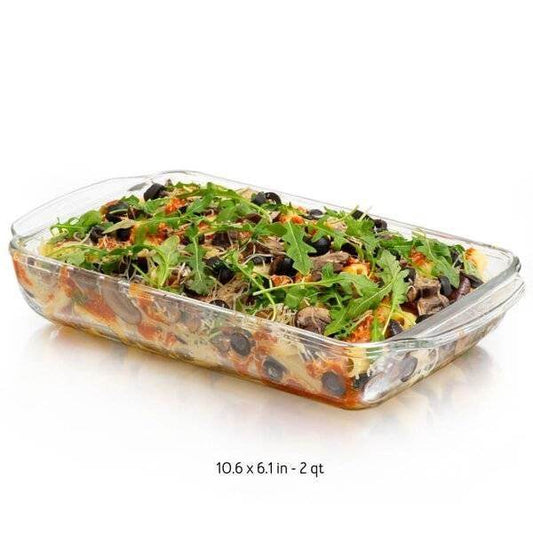 3 Piece Transparent Glass Casserole Baking Dish Set - Loft&Timber